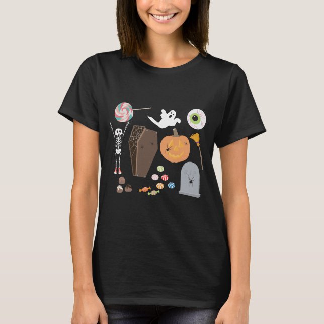 T-shirt Halloween Trick ou Treat (Devant)
