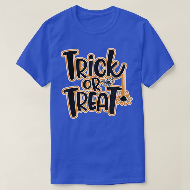T-shirt Halloween Trick ou Treat Fun Spider (Design devant)