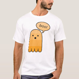 T-shirt Halloween Tumérique Orange Boo Ghost