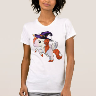 T-shirt Halloween Unicorn Pegasus Witch