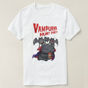 T-shirt Halloween Vampire Cat Vampurr
