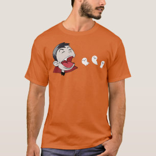T-shirt Halloween Vampire manger Ghost Gamer Hommes Femmes