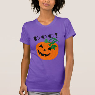 T-shirt Halloween violet personnalisé Jack-o'-lantern Boo