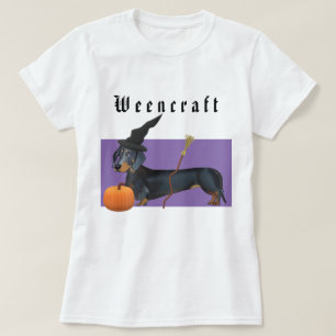 T-shirt Halloween  Weencraft Dachshund Witny