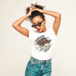 T-SHIRT HALLOWEEN WESTERN THEME COWBOY KILLER | 👻 🕸 💀