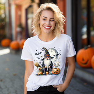 T-shirt Halloween Witch Gnome - Cadeau Parfait