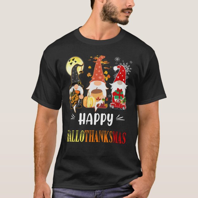 T-shirt Halloween Witch Momster Halloween Gnomes Scary Spo (Devant)