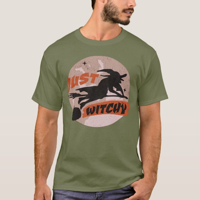 T-shirt Halloween Witchy Retro Witch Party (Devant)