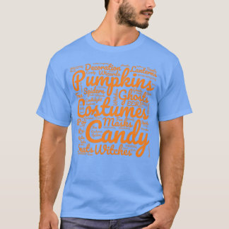T-shirt Halloween Wordcloud