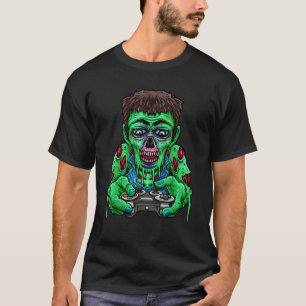 T-shirt Halloween Zombie Jeu Cadeau Vidéo Joueurs Garçons
