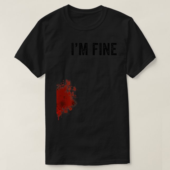 T-shirt Halloween Zombie Slash, je suis très bien graphiqu (Design devant)
