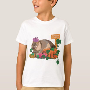 T-shirt Halloween Zoo Wombat Citrouille