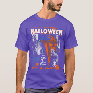 T-shirt Halloweenrick est pour rester en vie Collage Rétro