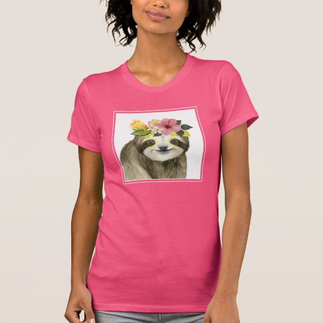 T-shirt Halo tropical | Sweet Sloth (Devant)