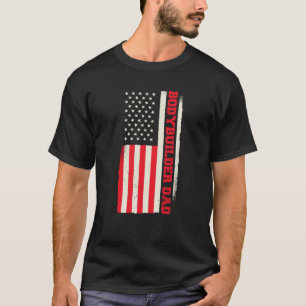 T-shirt Haltérophile Patriotique Musculation Corps Workout