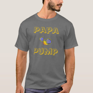 T-shirt Haltérophilie de pompe de papa