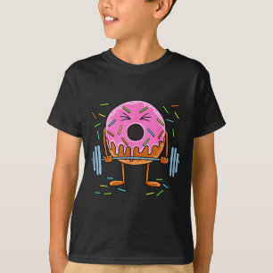 T-shirt Haltérophilie - Haltérophilie drôle Donut Gym Fitn