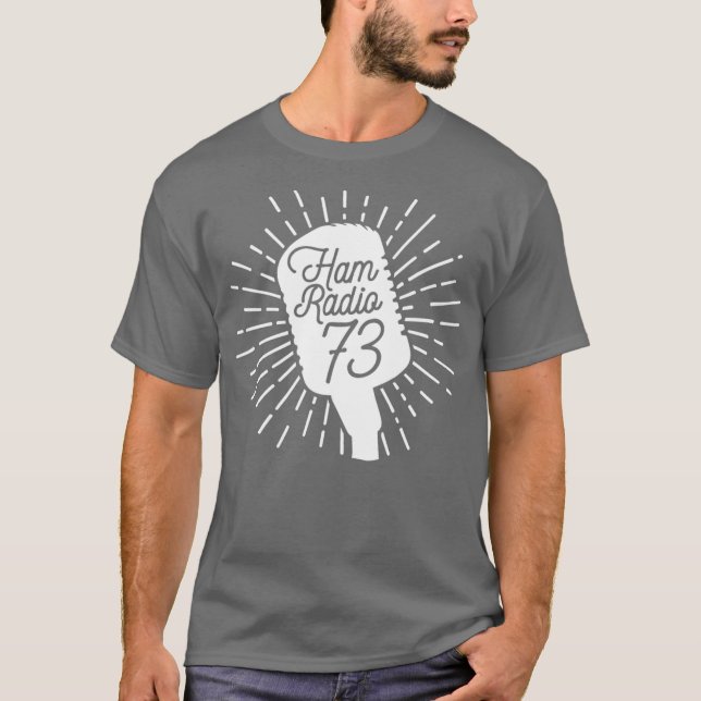T-shirt Ham Radio 73 Burst (Devant)