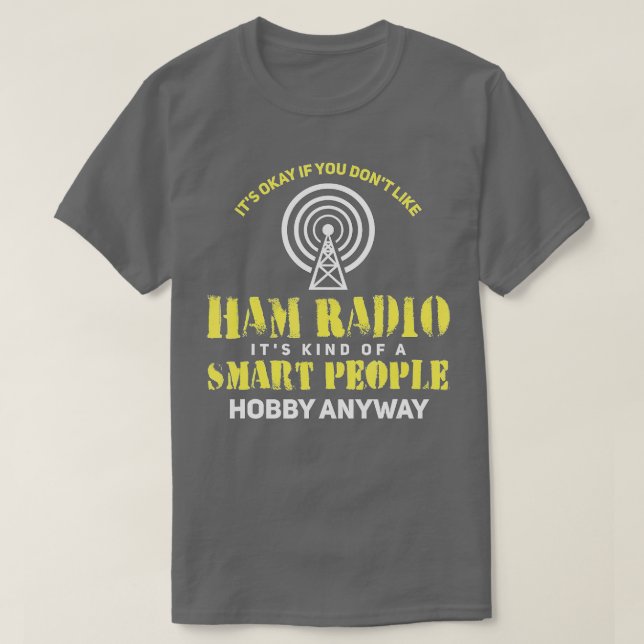 T-shirt Ham Radio Cadeaux Radio amateur (1) (Design devant)