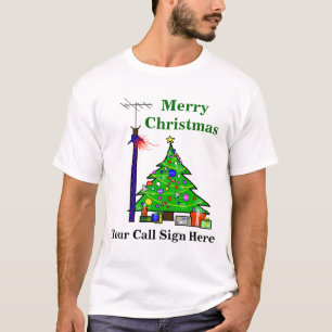 T-shirt Ham Radio Christmas Tree