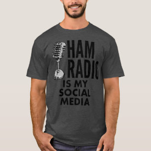 T-shirt Ham Radio est mon média social