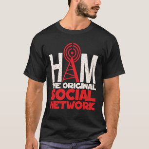 T-shirt Ham Radio Le Réseau Social Original