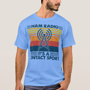 T-shirt Ham Radio Son A Contact Sport Vintage