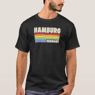 T-shirt Hambourg Allemagne Arc-en-ciel Gay pride Merch Ret