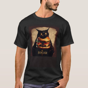 T-shirt Hamburger Black Cat Gaming  1
