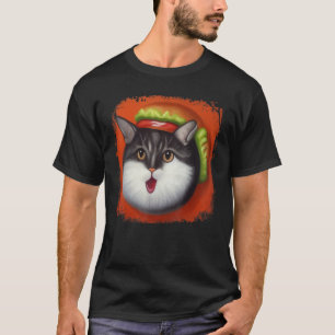T-shirt Hamburger Chat Catburger Burger Purr Meow Chat 10