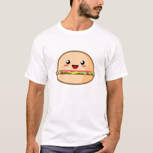 T-shirt Hamburger de Kawaii