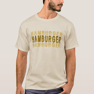 T-shirt Hamburger de typographie