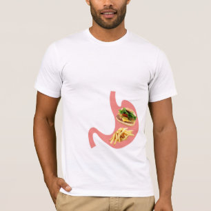 T-shirt Hamburger et fritures dans mon estomac