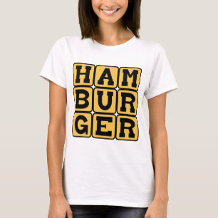 T-shirt Hamburger, Steak Haché