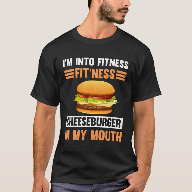 T-shirt Hamburger Tee - I Love Cheeseburgers (Devant)