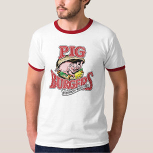 T-SHIRT HAMBURGERS DE PORC - TOUT LE MONDE EN VEUT ! ! !