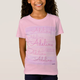 T-Shirt HAMbyWG - Lavage rose avec un nom répétitif