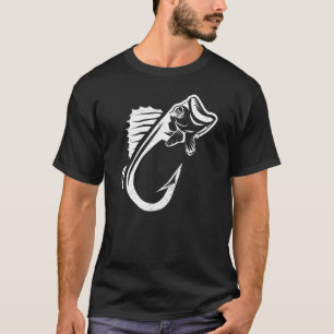 T-shirt Hameçon de pêche cool Poisson Doré de pêche Croche