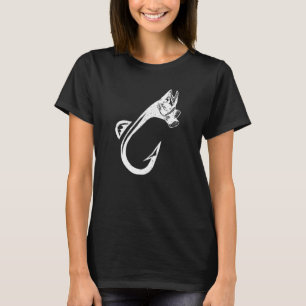 T-shirt Hameçon de pêche cool Truite Poisson Crochets de p
