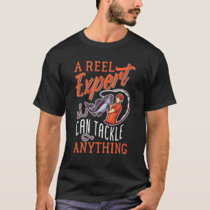 T-shirt Hameçon et canne à pêche drôle pour expert