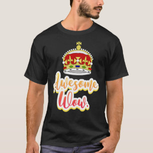 T-shirt Hamilton king george génial wow citation autocolla