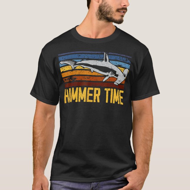 T-shirt Hammer Heure Hammerhead requin biologie marine ani (Devant)