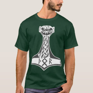 T-shirt Hammer Thunder God Runes Dieux nordiques Donar Run