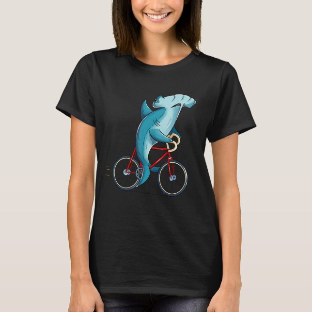 T-shirt Hammerhead Shark équitation vélo mûre vélo moto (Devant)