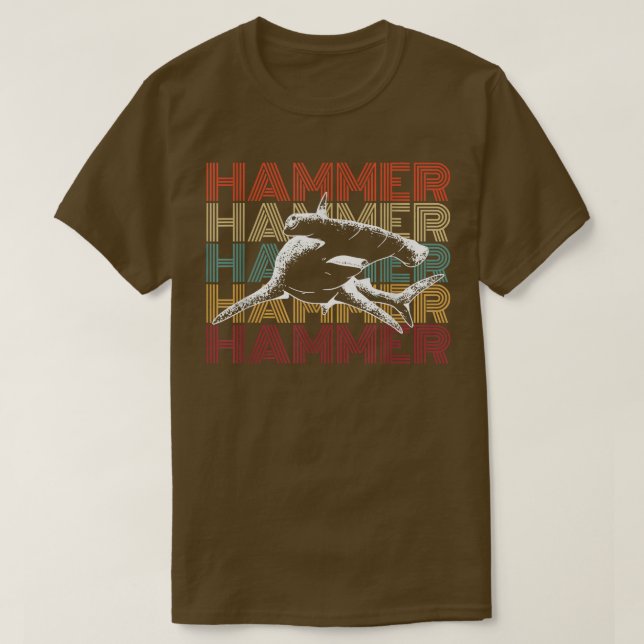 T-shirt Hammerhead Shark Plongée Conception Pour Un Hammer (Design devant)
