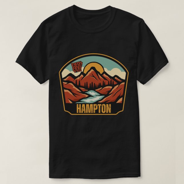 T - Shirt Hampton, Arkansas (Design vorne)