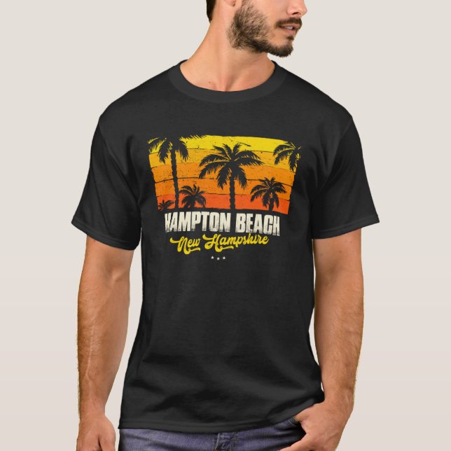 T-shirt Hampton Beach Souvenir  New Hampshire Reminder (Devant)
