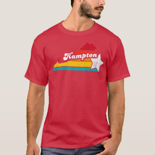 T-shirt Hampton Virginia Vintage Souvenir détendu 2