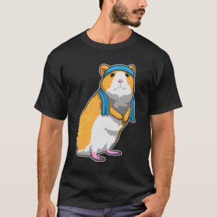 T-shirt Hamster à Fitness avec serviette