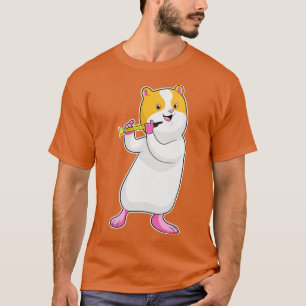 T-shirt Hamster à Musique avec Flûte